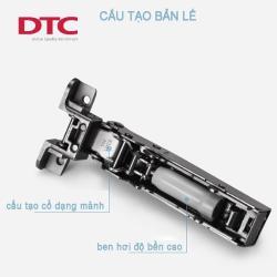 Bản lề giảm chấn DTC khung nhôm