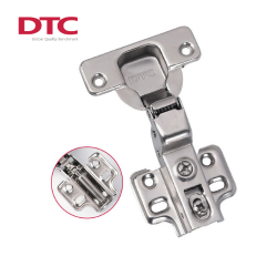 Bản lề giảm chấn DTC cong nhiều - Đế cố định - mở 100°