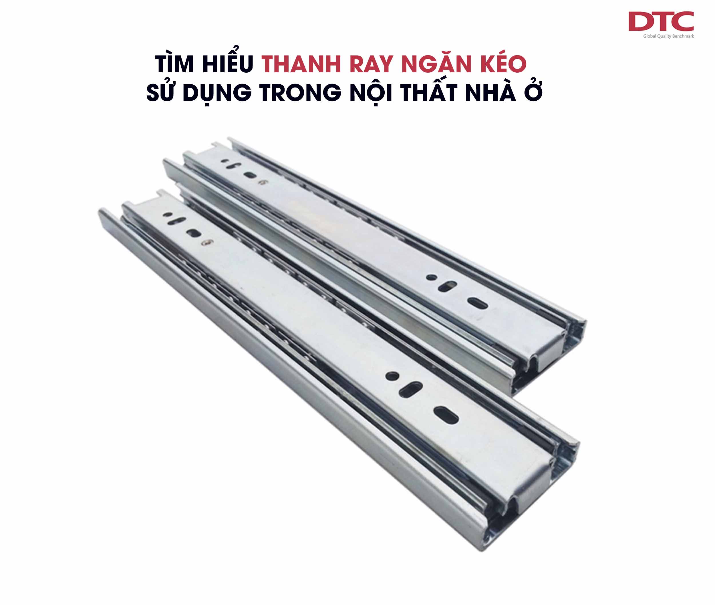 Tìm hiểu thanh ray ngăn kéo sử dụng trong nội thất nhà ở